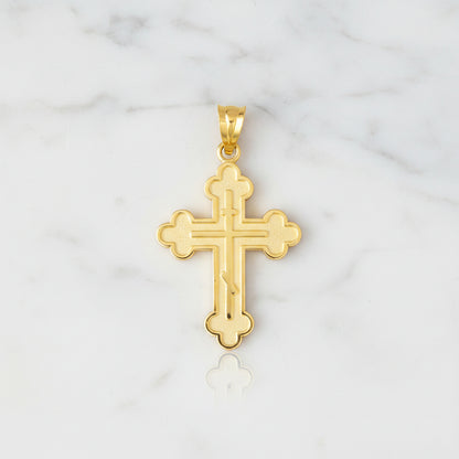 Russian Orthodox Cross Gold Color Options | Karma Blingz