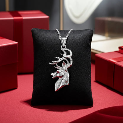 Gold Deer Buck Head DC Pendant (10K, 14K, yellow, white, rose gold)
