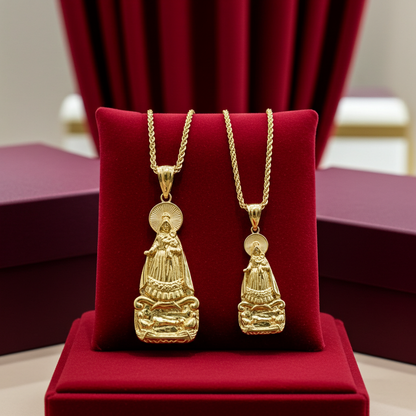 Gold Virgin De La Caridad Pendant S/L (10K/14K, yellow, white, rose gold)