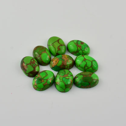 Sterling Silver Celtic Triquetra Green Copper Turquoise Ring