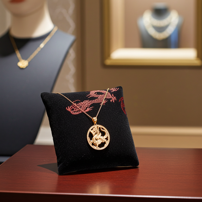 Dragon Medallion Pendant Necklace