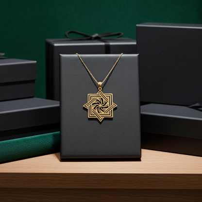 Polished Gold Armenian Eternity Symbol Pendant Necklace (10k, 14k, yellow, white, rose gold)