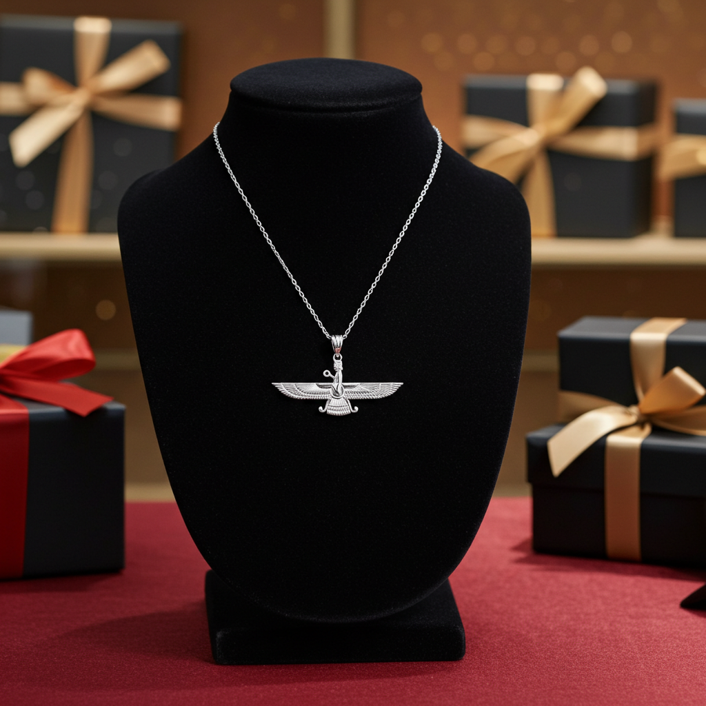 Sterling Silver Farvahar Womens Pendant Necklace