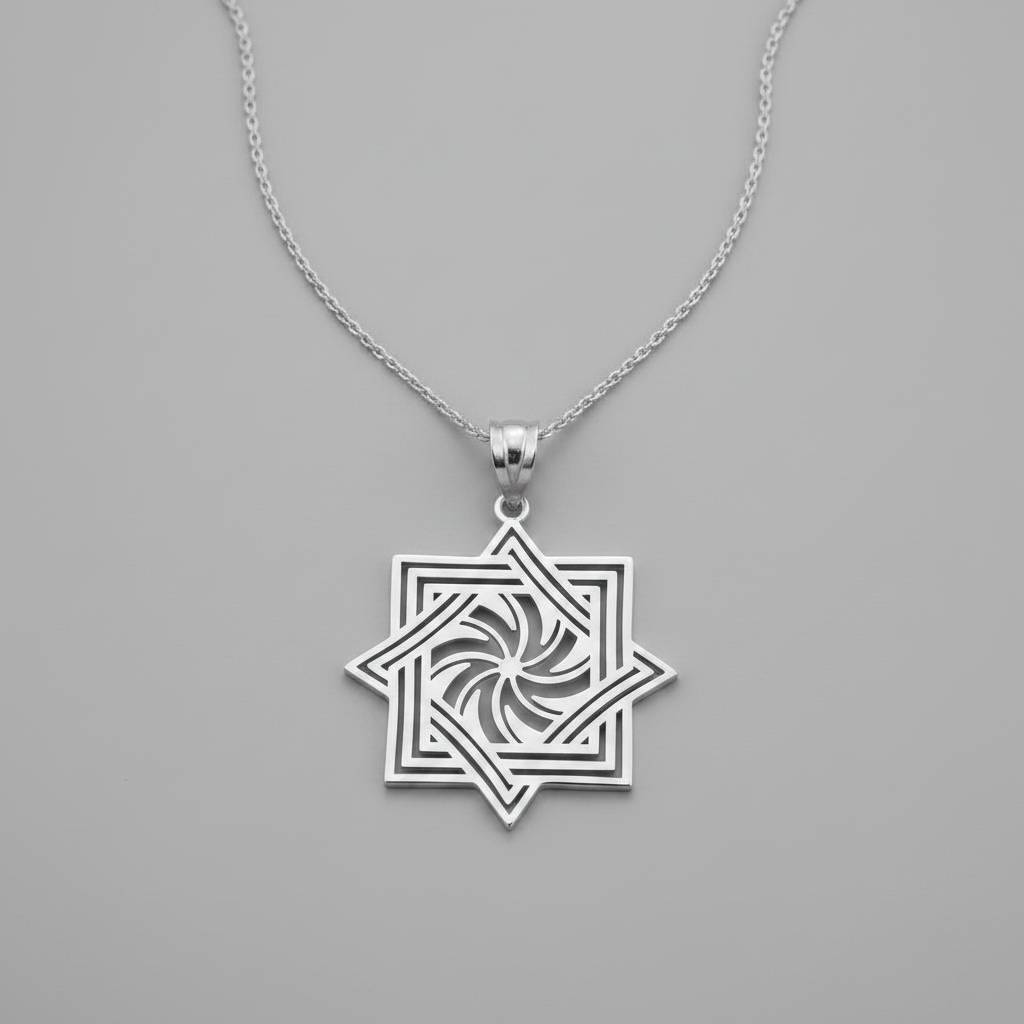 Polished Gold Armenian Eternity Symbol Pendant Necklace (10k, 14k, yellow, white, rose gold)