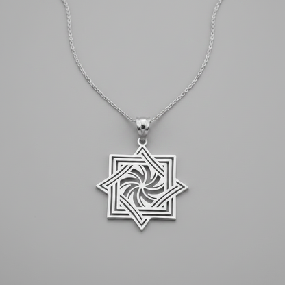 Polished Gold Armenian Eternity Symbol Pendant Necklace (10k, 14k, yellow, white, rose gold)