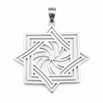 Polished Gold Armenian Eternity Symbol Pendant Necklace (10k, 14k, yellow, white, rose gold)