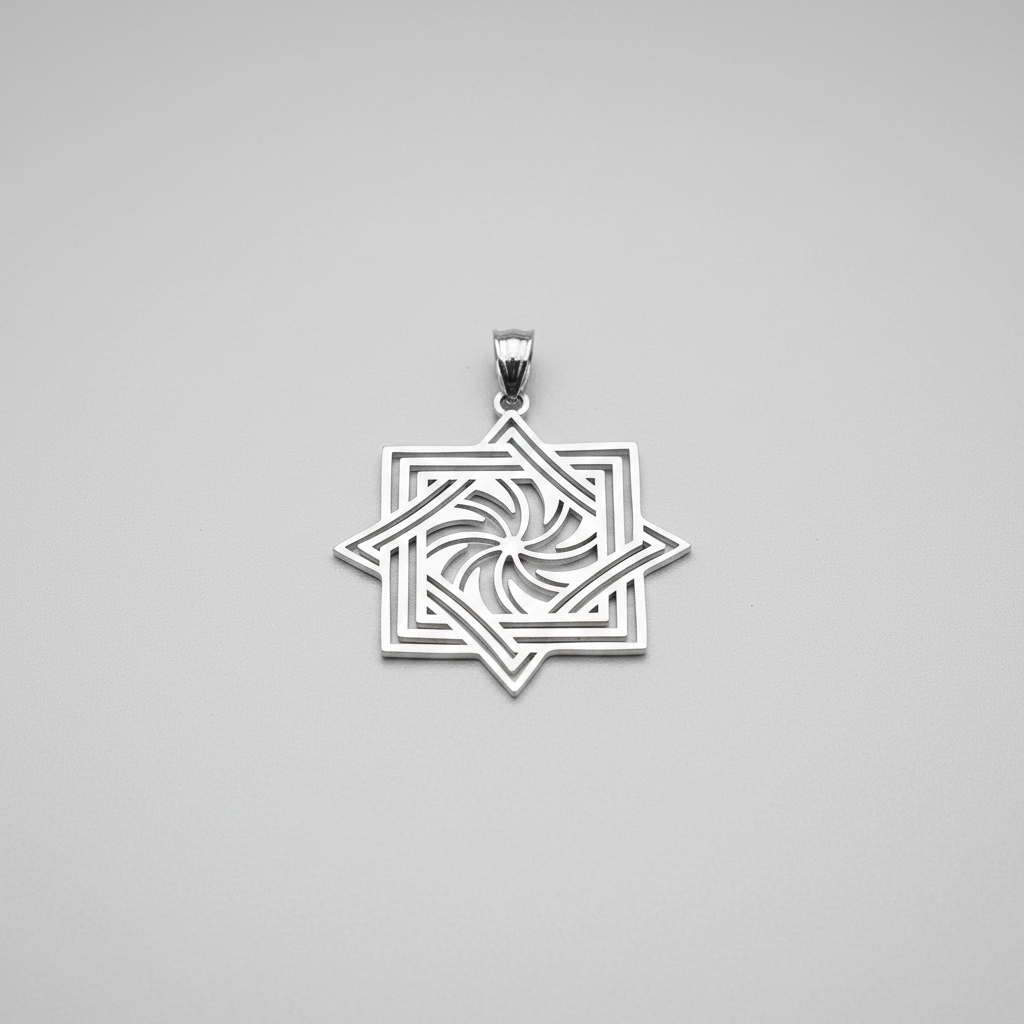 Polished Gold Armenian Eternity Symbol Pendant Necklace (10k, 14k, yellow, white, rose gold)
