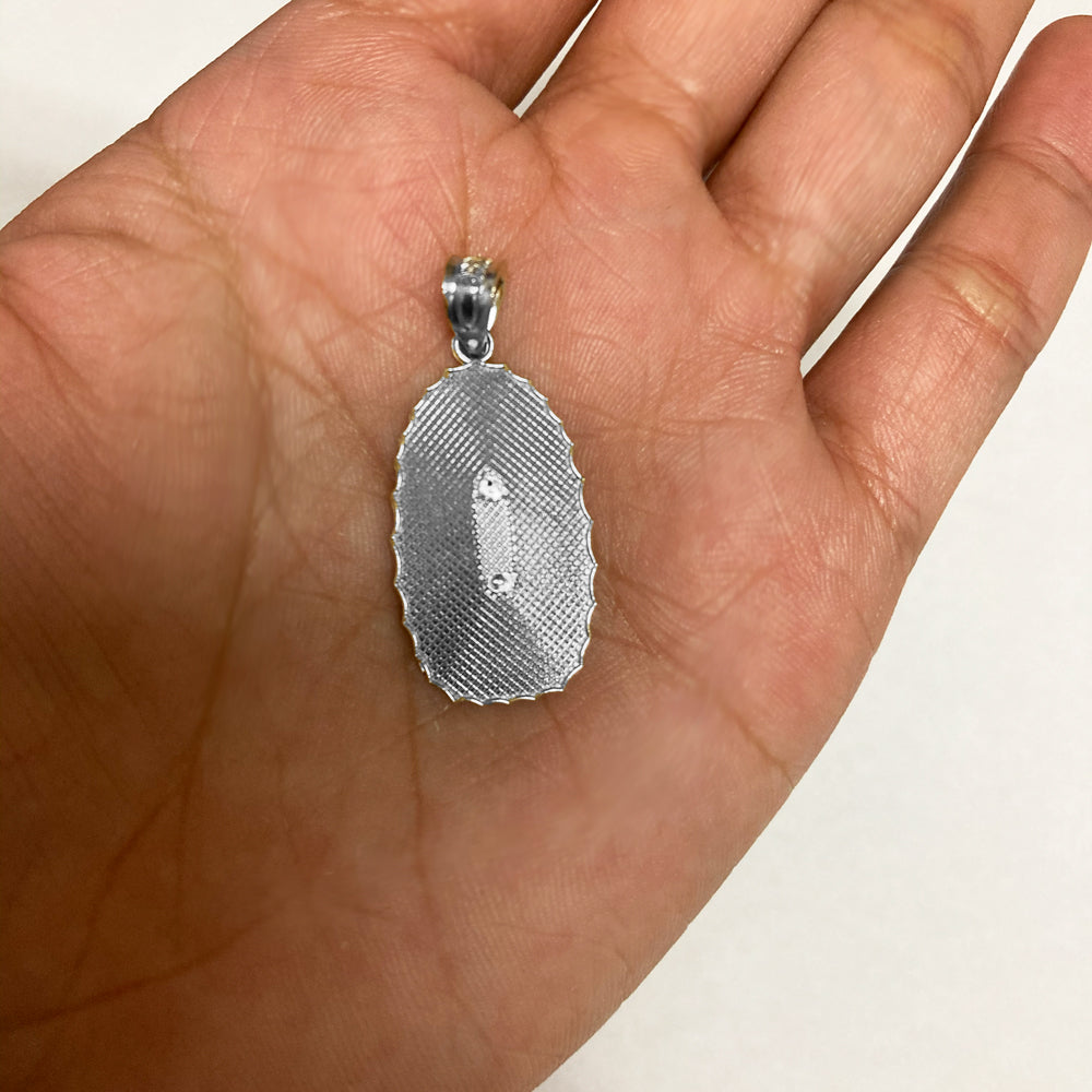 Sterling Silver Our Lady of Guadalupe DC Pendant Necklace