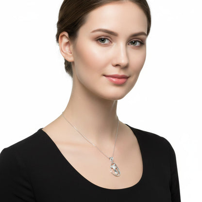 Sterling Silver Zodiac Sign DC Pendant Necklace Diamond-Cut Open Design 12 Astrology Signs