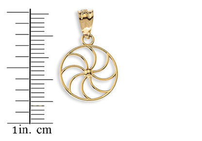 Armenian Eternity Dainty Gold Necklace Arevakhach Sun Symbol Charm