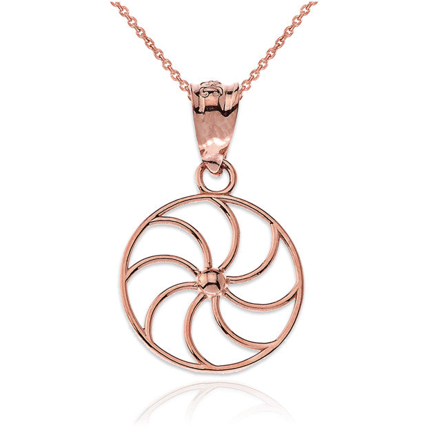 Armenian Eternity Dainty Gold Necklace Arevakhach Sun Symbol Charm