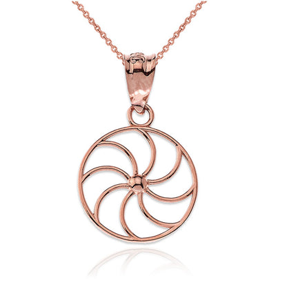Armenian Eternity Dainty Gold Necklace Arevakhach Sun Symbol Charm