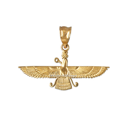 Gold Farvahar Womens Pendant Necklace (yellow, white, rose gold, 10k, 14k)