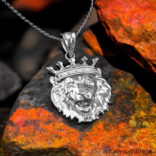 Sterling Silver Lion King DC Charm Necklace