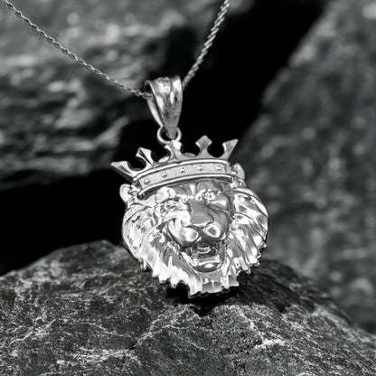 Sterling Silver Lion King DC Charm Necklace