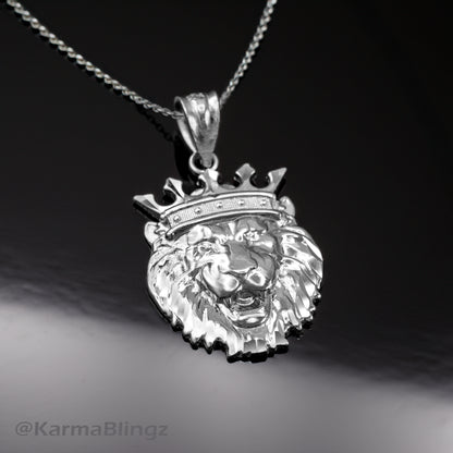 Sterling Silver Lion King DC Charm Necklace