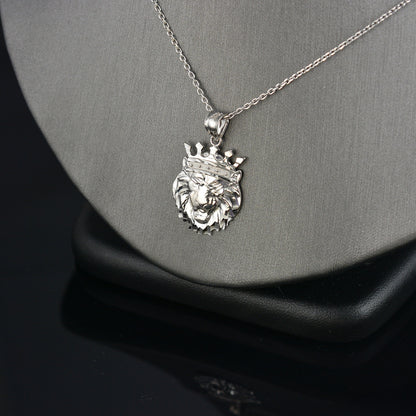 Sterling Silver Lion King DC Charm Necklace