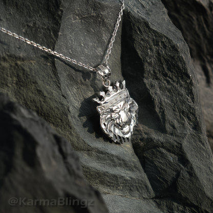 Sterling Silver Lion King DC Charm Necklace