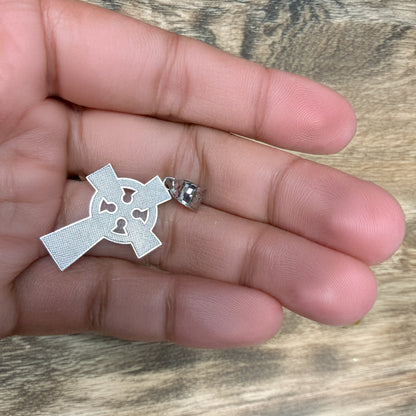 Sterling Silver Celtic Cross Charm Necklace