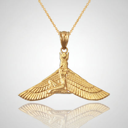 Gold Isis Pendant Necklace