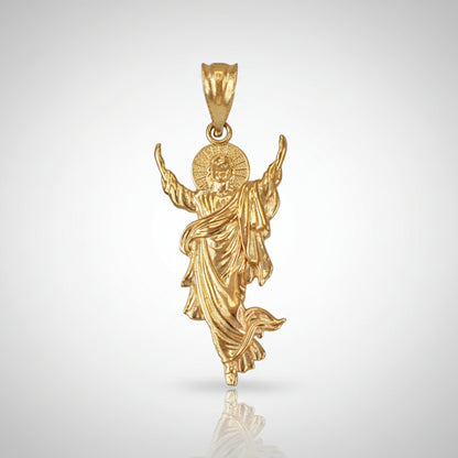 Resurrection of Jesus Christ Gold Pendant