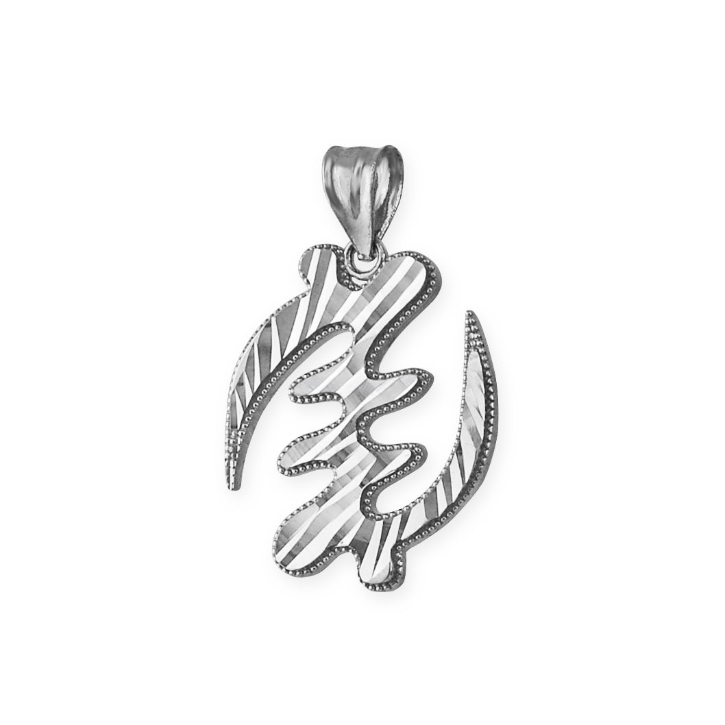 Sterling Silver African Adinkra Gye Nyame DC Pendant Necklace