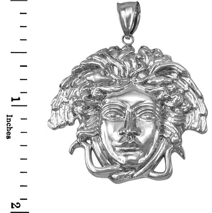 Sterling Silver Medusa Pendant (small, medium, large)