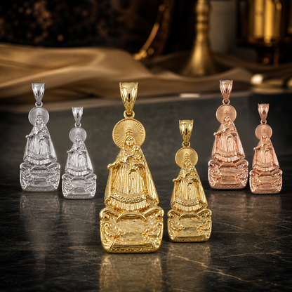Gold Virgin De La Caridad Pendant S/L (10K/14K, yellow, white, rose gold)