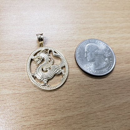 Dragon Medallion Pendant Necklace