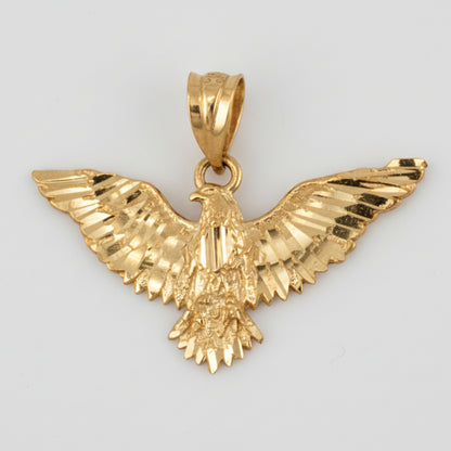 Gold eagle pendant