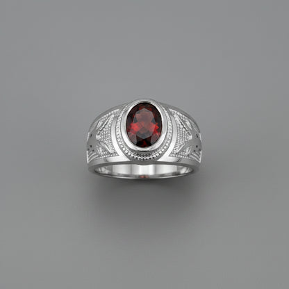 Sterling Silver Zodiac Sign Birthstone CZ Ring 12 Astrology Signs Oval Color Cubic Zirconia