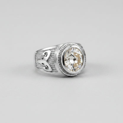 Sterling Silver Zodiac Sign Birthstone CZ Ring 12 Astrology Signs Oval Color Cubic Zirconia