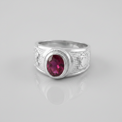 Sterling Silver Zodiac Sign Birthstone CZ Ring 12 Astrology Signs Oval Color Cubic Zirconia