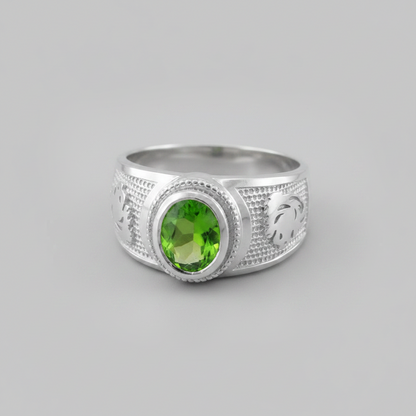 Sterling Silver Zodiac Sign Birthstone CZ Ring 12 Astrology Signs Oval Color Cubic Zirconia