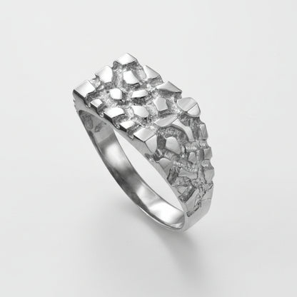 Silver Nugget Ring