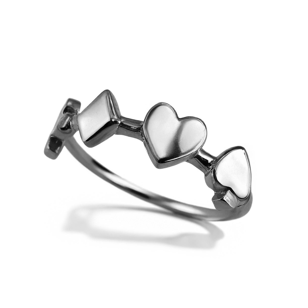 Gold Casino Poker Cards Ring Women Dainty Stackable Polished 10k/14k, Yellow, White