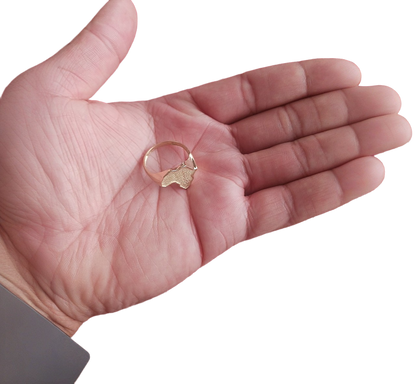 Gold Africa Ring