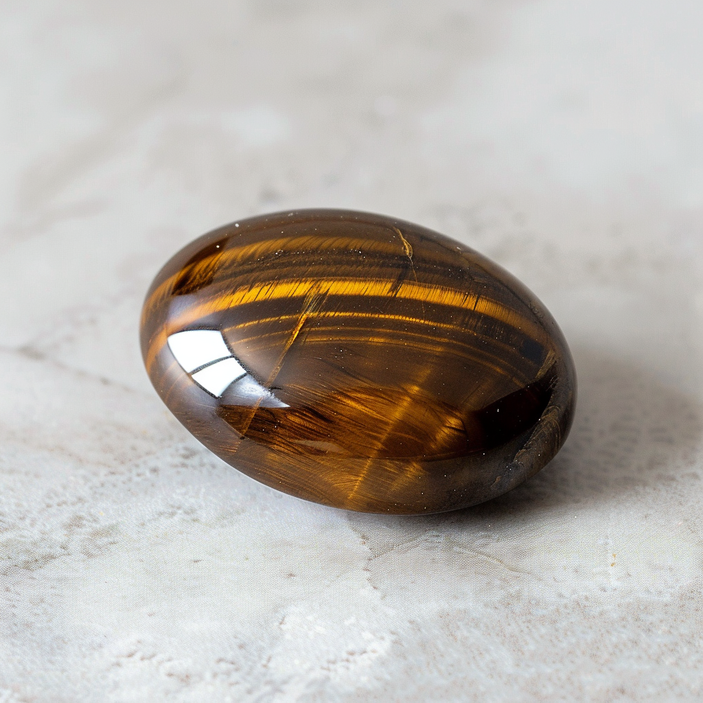 Sterling Silver Christian Cross Tiger Eye Statement Ring