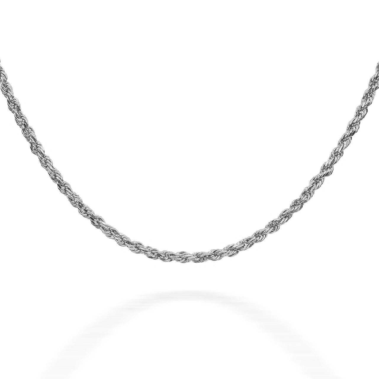 Sterling Silver 1.25 mm Rope Chain Karma Blingz