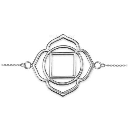 14K Gold Muladhara (Root) Chakra Yoga Bracelet (yellow, white, rose gold) Karma Blingz