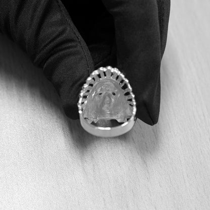 Sterling Silver DC Indian Chief CZ Statement Ring Karma Blingz