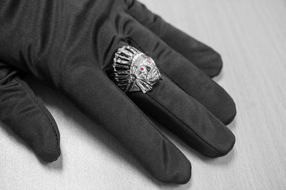 Sterling Silver DC Indian Chief CZ Statement Ring Karma Blingz