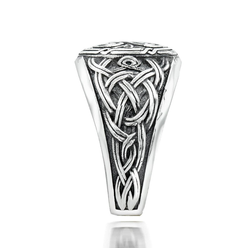 Sterling Silver Celtic Triskele Ring Karma Blingz