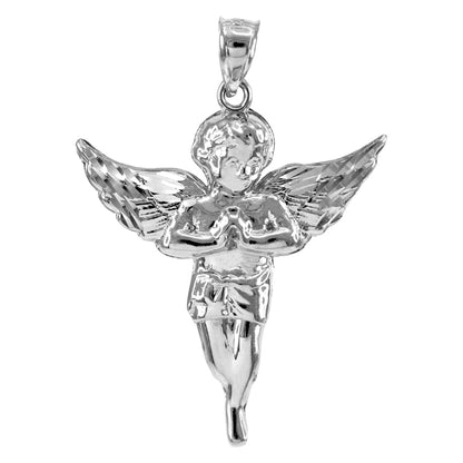Sterling Silver Angel DC Pendant Necklace Karma Blingz