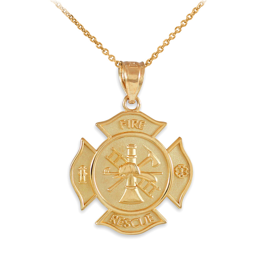 Custom Firefighter Maltese Cross Pendant Stainless Steel Saint Florian  Prayer Blessing Jewelry Engraved Firefither Gifts for Men | Amazon.com