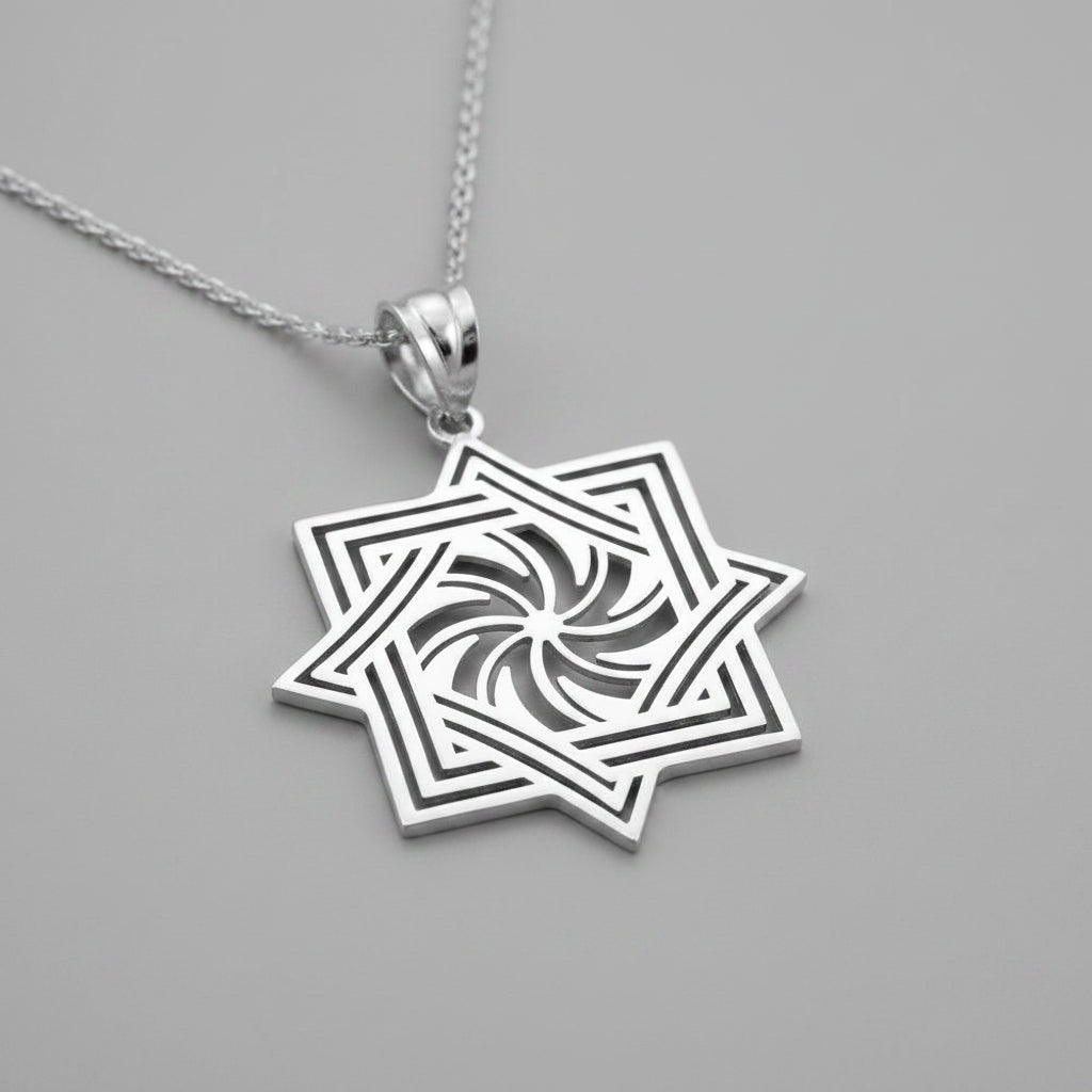 Polished Gold Armenian Eternity Symbol Pendant Necklace (10k, 14k, yellow, white, rose gold) Karma Blingz