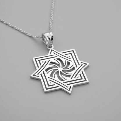 Polished Gold Armenian Eternity Symbol Pendant Necklace (10k, 14k, yellow, white, rose gold) Karma Blingz