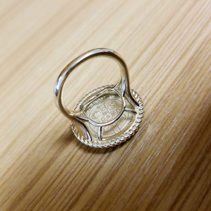 Yellow Gold Saint Benedict Womens Statement Ring Karma Blingz