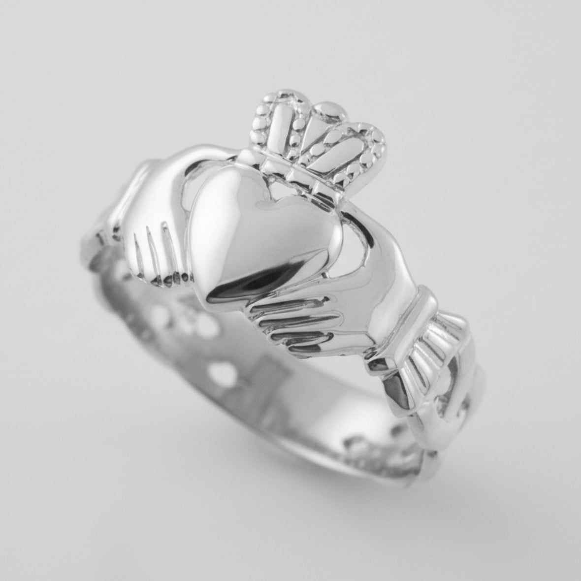 Sterling Silver Mens Claddagh Ring Karma Blingz