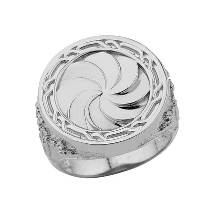 Sterling Silver Armenian Eternity Statement Ring Karma Blingz